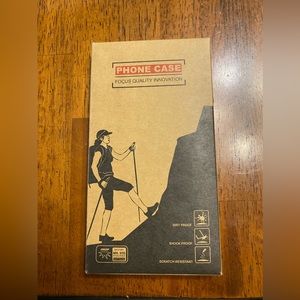 Spidercase for iPhone   Black and clear. Military standard, drop tested.